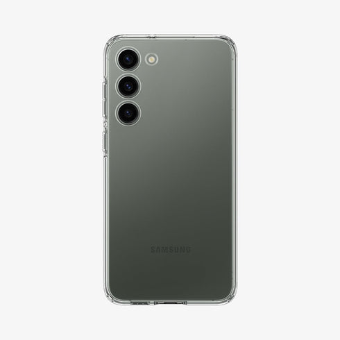 ACS05610 - Galaxy S23 Ultra Case Liquid Crystal in crystal clear showing the back